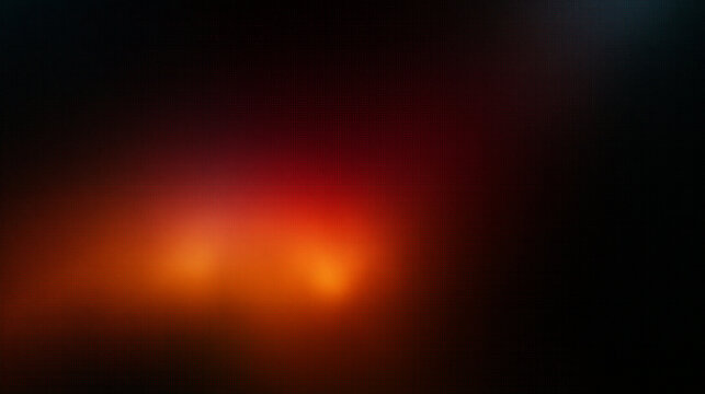 Abstract Dark Background with Warm Orange Light Glow