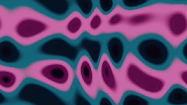 Datamosh Glitch Compression Artifact Bloom With Smearing Macroblocks and Melting Pixel Trails, Seamless Loop in deep magenta tones