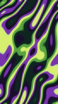 Datamosh Glitch Compression Artifact Bloom With Smearing Macroblocks and Melting Pixel Trails, Seamless Loop in calm green tones vertical 9:16