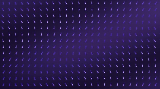 Spin Wave Propagation Across Ordered Lattice Of Precessing Magnetic Moments Seamless Loop in subtle violet tones