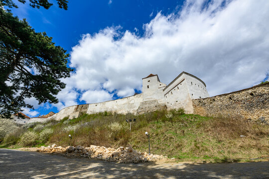 Rasnov Citadel, a 13th century fortress above the town of Rasnov in Transylvania.
