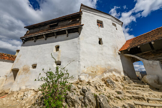 Rasnov Citadel, a 13th century fortress above the town of Rasnov in Transylvania.
