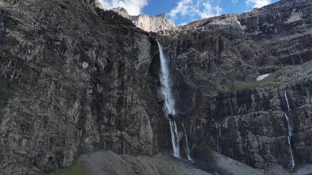 cirque de gavarnie landscape in the french pyrenees 