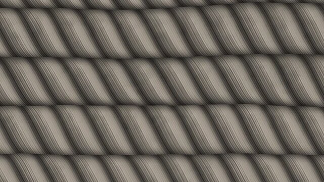 Shimenawa Rice Straw Rope With Twisting Fiber Bundles, Japanese New Year Seamless Loop Background in subtle grey tones