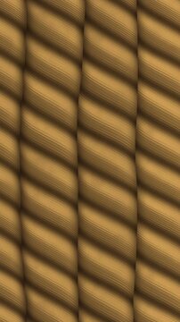 Shimenawa Rice Straw Rope With Twisting Fiber Bundles, Japanese New Year Seamless Loop Background in subtle gold tones vertical 9:16