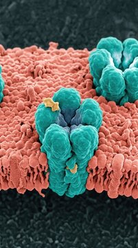 Protein receptor hijacking, nicotine molecules binding pentameric channel, cellular lipid bilayer membrane, neurotoxic ligand synaptic transmission signaling pathway.