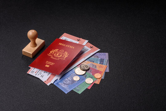 Malaysia passport for travelling, flying and doing business. Malaysian document, id