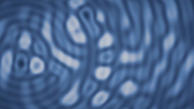 Abstract wave interference moire fringe ripple background seamless loop in subtle blue tones