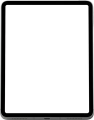 Blank digital tablet screen mockup with metallic frame © Pimpun