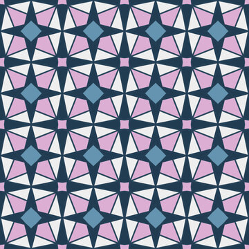 Abstract colorful geometric seamless pattern collection with ethnic ornamental elements background