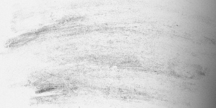 Grungy charcoal texture on white paper, hand-drawn graphite pencil strokes, abstract grey smudge background for artistic overlays
