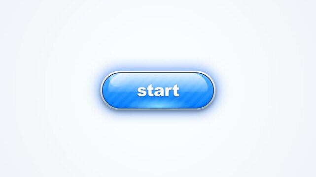 Start Button Glossy Web Icon Animation