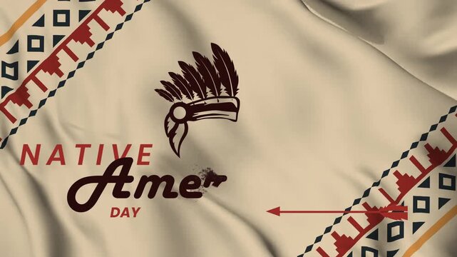 American Native Heritage &ndash; Tribal Culture, Feather & Arrow Design , 4k video