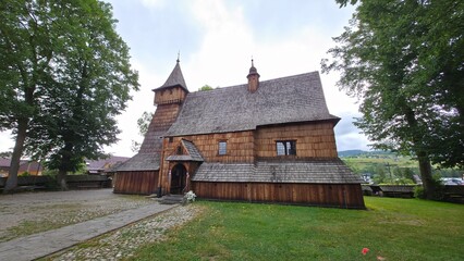  dębno kościół miasto czorsztyn góry polska Dębno, church, town, Czorsztyn, mountains, Poland © mobile
