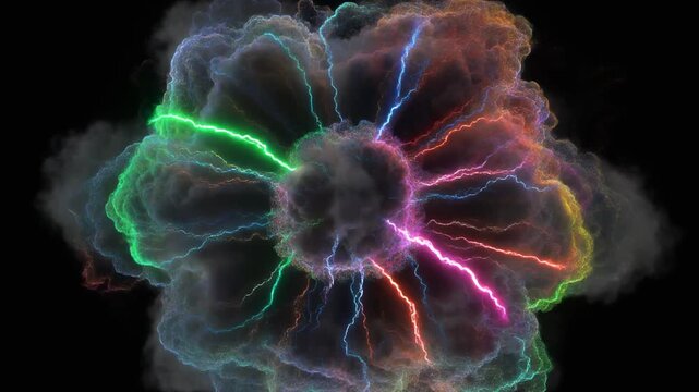 超激アツ虹雷雲の球状大爆発