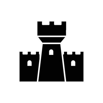 castle icon vector