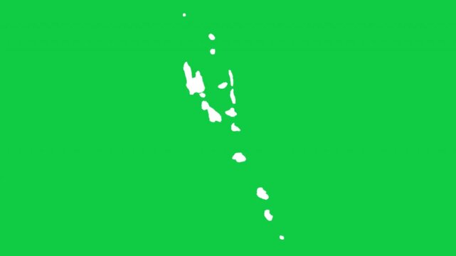 Vanuatu wiggle animation map loop green background