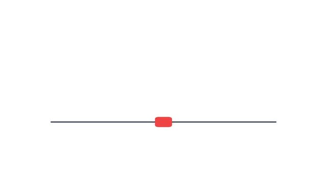 Minimalist abstract design with a red square icon and a black horizontal line on a white background.