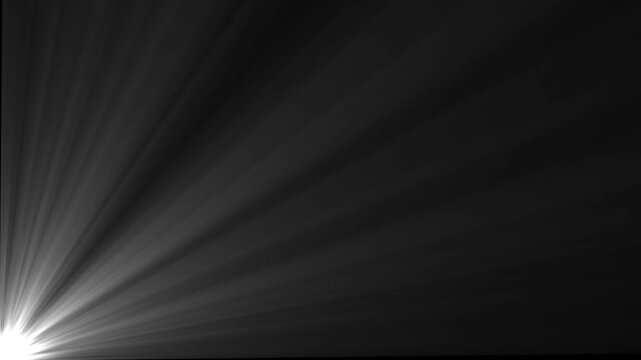 Abstract CC Light Rays Glow Animation. Animations of the Sun's rays. Shine or sun effect on sign cc light ray animation, 4K video.