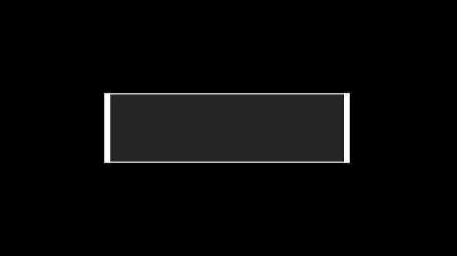 Clean animated lower third title bar for names, captions and key information in corporate, broadcast, interview and promotional videos. Modern professional overlay with alpha channel
