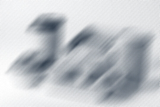 Abstract wavy line pattern background with dark moire effect and geometric ripple texture