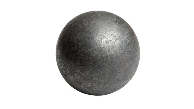 Polished metallic steel sphere ball bearing isolated industrial engineering element design