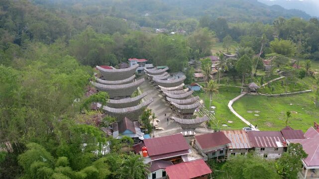 a traditional house on the toraja city, Indonesia