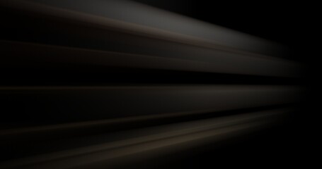Obraz premium Dark abstract background featuring sleek metallic light rays, luxury golden beams, and smooth motion blur lines. Ideal for futuristic studio design, presentation backdrop, and modern wallpaper