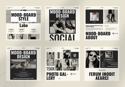 Mood Board Social Design Template