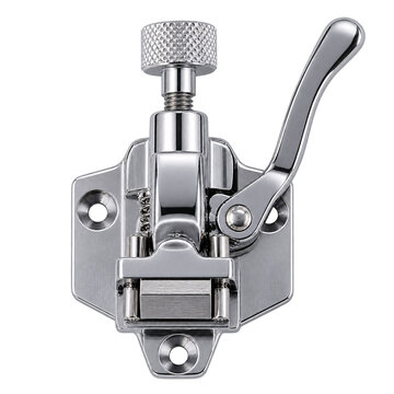 Isolated chrome guitar string clamp for locking tremolo system