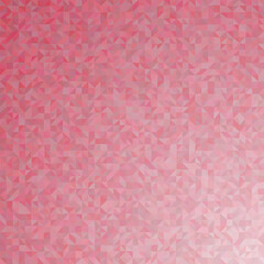 Fototapeta premium Abstract pink mosaic background with geometric triangle pattern and bright gradient