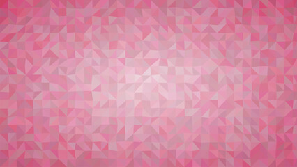 Fototapeta premium Abstract pink geometric low poly background texture with center glow