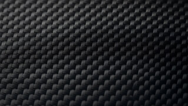 Premium Black Carbon Fiber Macro with Precise Diagonal Technical Weave