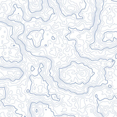 Blue topographic contour lines, nautical chart style, transparent background © star55