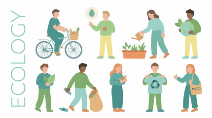 Fototapeta premium People Practicing Sustainable Lifestyles and Environmental Protection