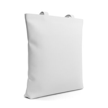 Tote Bag on White Background
