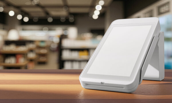 Touchscreen POS Terminal in Retail Store