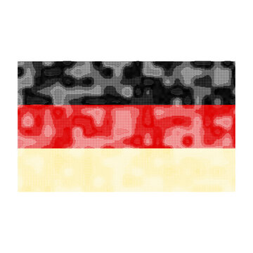 ASCII Art National Flag Of Germany Black Red And Gold Unicode Typographic Design Square Transparent Background