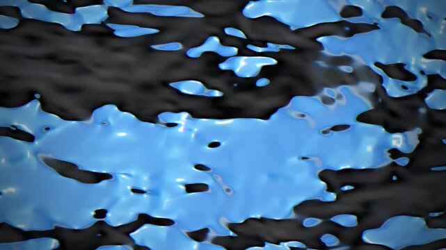 A futuristic 3D liquid chrome topography background featuring flowing metallic waves with magenta pink reflections and a dark vignette. Seamless loop of smooth fluid motion physics, perfect for techno