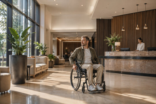 Hotel modern con accessibilit&agrave; e light naturale