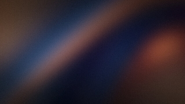 Abstract grainy background with blue brown and black gradient blur texture for 4K wallpaper template