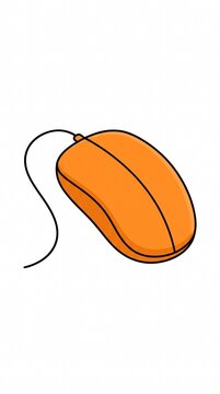 computer mouse on white background