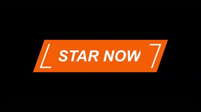 Start Now Animated CTA Button &ndash; Call to Action Motion Graphic for Social Media