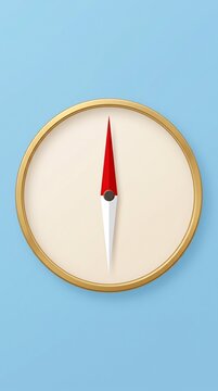 compass on red