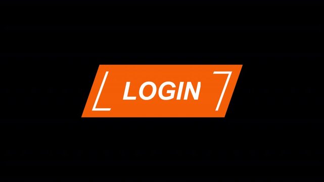 Login Animated CTA Button &ndash; Website Interface Call to Action Motion Graphic