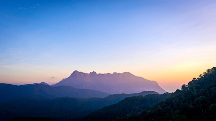Obraz premium Doi Luang Chiang Dao Mountain Travel Destination in Chiang Dao, Chiang Mai Thailand