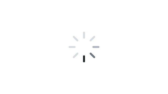A circular progression indicator displays the status of a software operation while the system processes the request to ensure that users remain informed during the current period of active