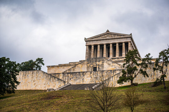 Walhalla Memorial on Hillside in Bavaria
