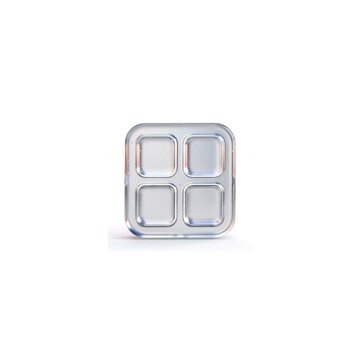 3D App Grid Four Squares Menu Icon Interface Concept Isolated on White Background