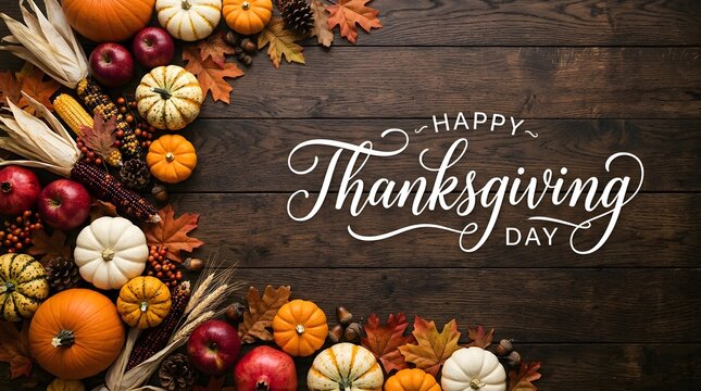 A festive thanksgiving day celebration abundant harvest family gatherings and gratitude for all blessings